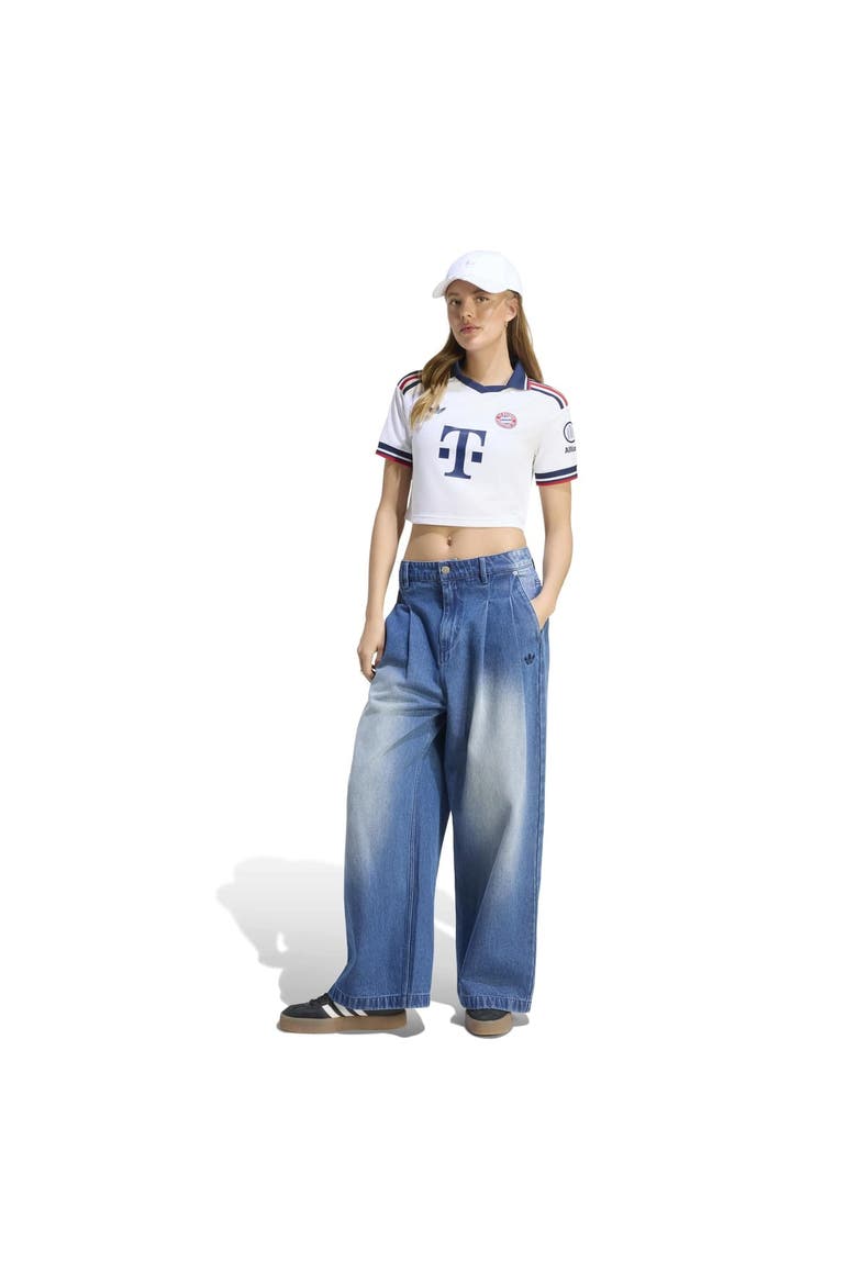 Women's adidas White Bayern Munich 2026/27 Away Cropped Replica Jersey, Alternate, color, White