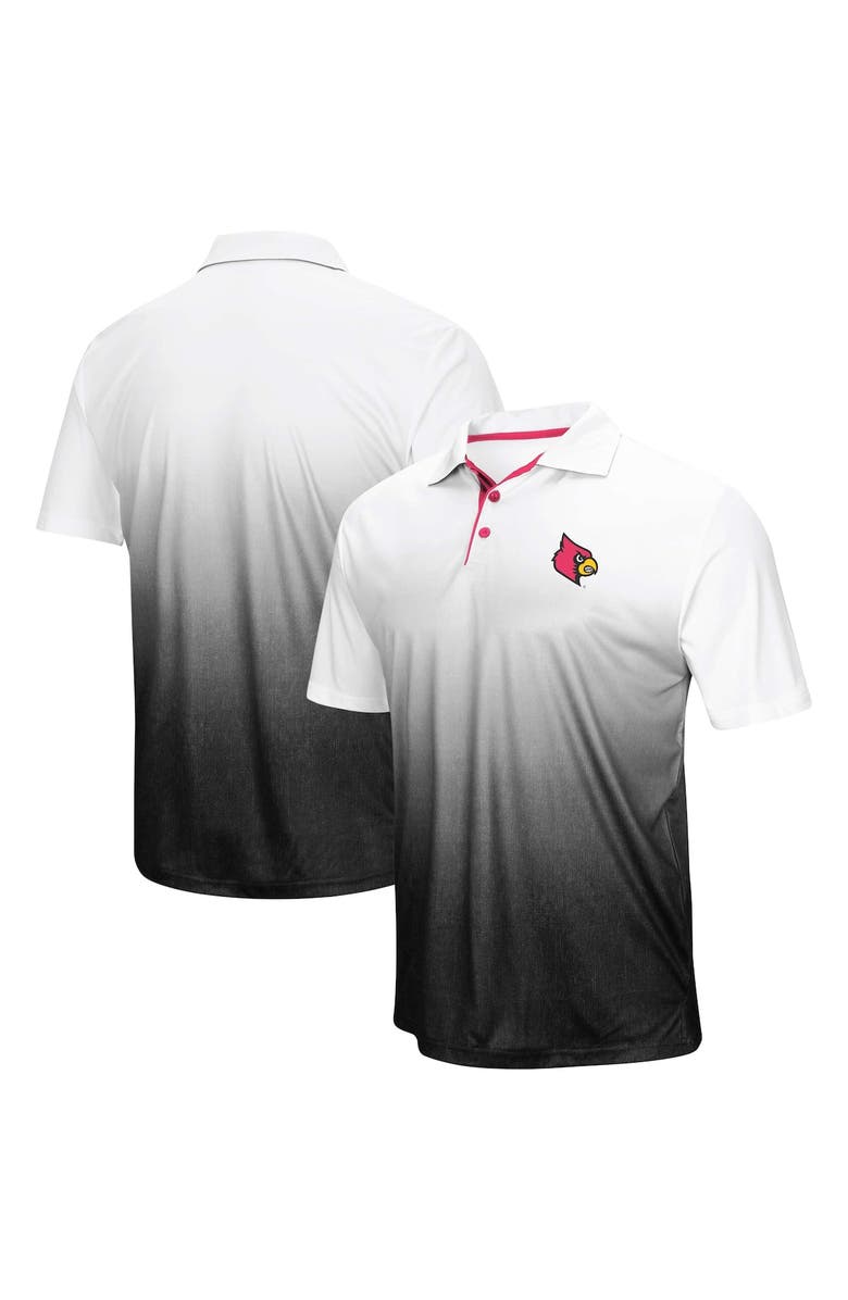 COLOSSEUM Men's Colosseum Heathered Gray Louisville Cardinals Magic Team Logo Polo, Alternate, color, 