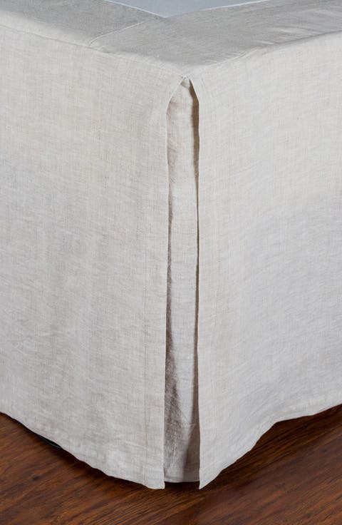 Pleated Linen Bed Skirt