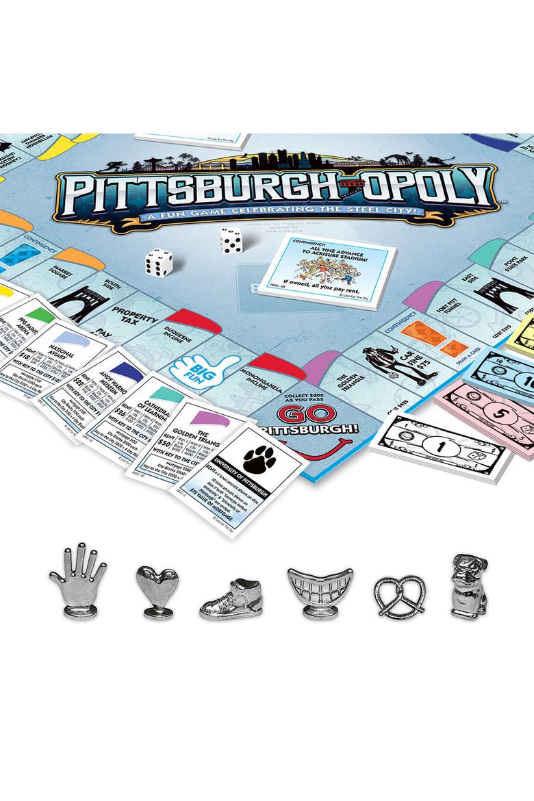 Pittsburghopoly Monopoly Board Game, Alternate, color, Multicolored