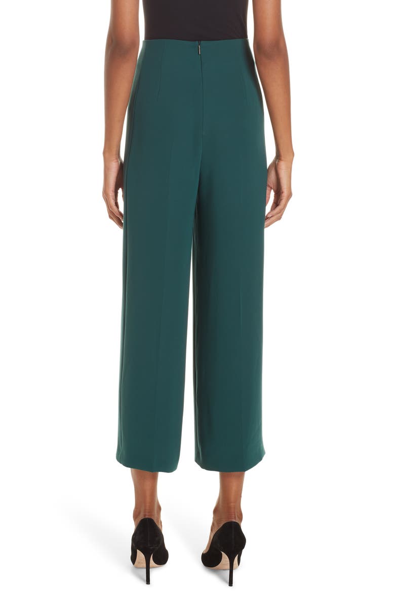 BOSS Trimala Wide Leg Crop Pants, Alternate, color, 