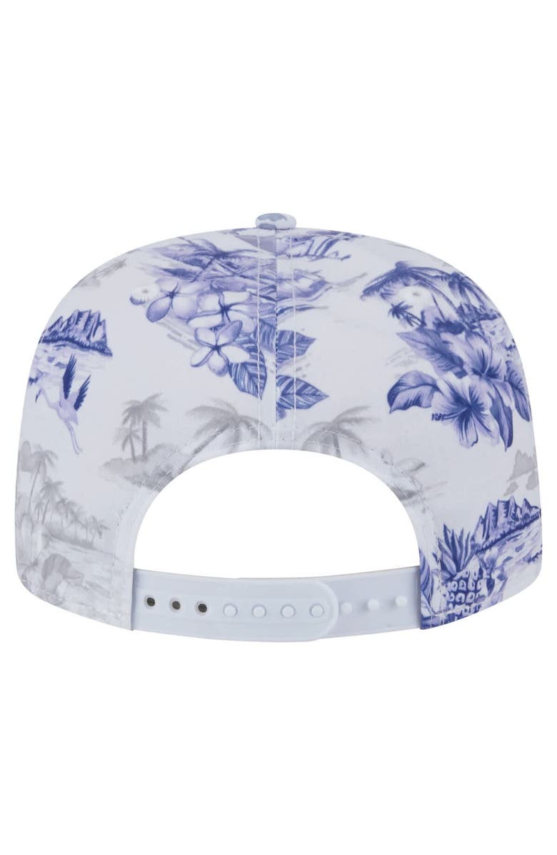 New Era Men's New Era White New York Yankees Printed Island Golfer Snapback Hat, Alternate, color, White