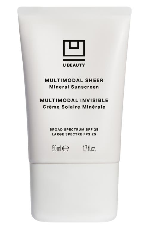 U Beauty Multimodal Sheer Mineral Sunscreen Spf 25 In No Color