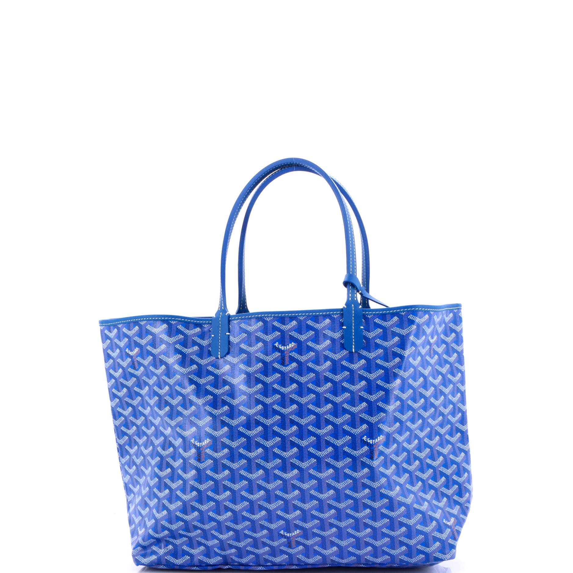 Pre-Owned Goyard Saint Louis Tote Coated Canvas PM, Alternate, color, Blue
