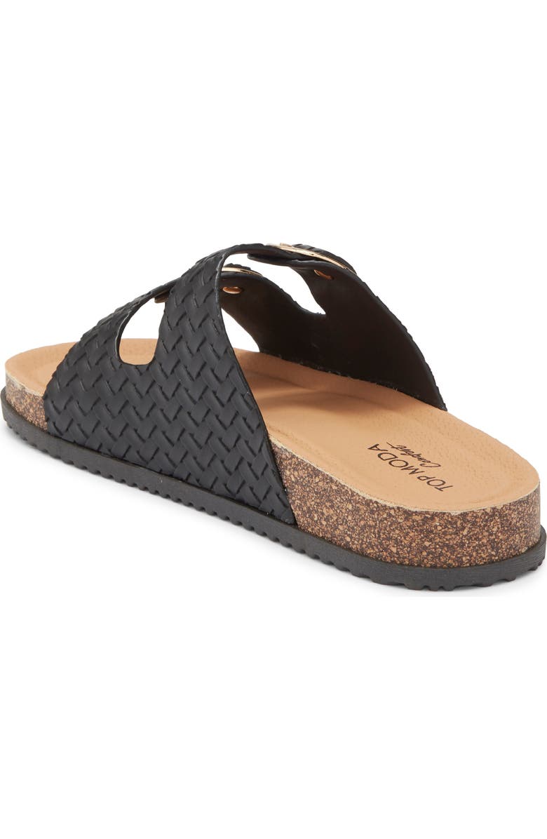 TOP MODA Luca Slide Sandal, Alternate, color, Black