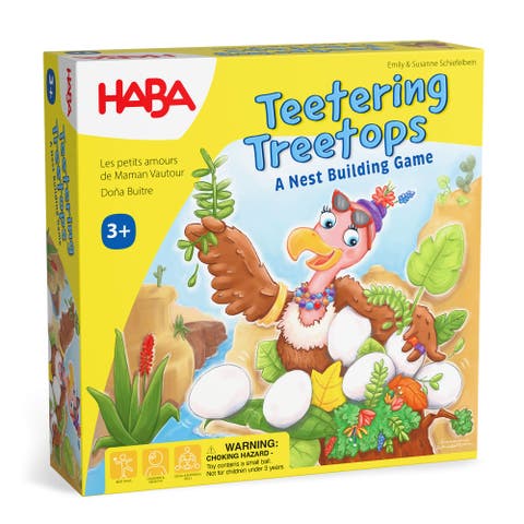 Teetering Treetops Stacking Dexterity Board Game- Kids Ages 3 and up