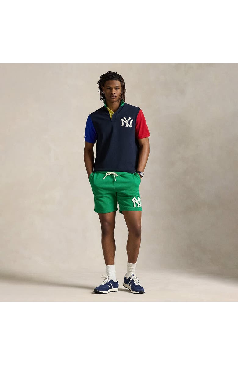 Polo Ralph Lauren Green Yankees  Fleece Shorts, Alternate, color, 