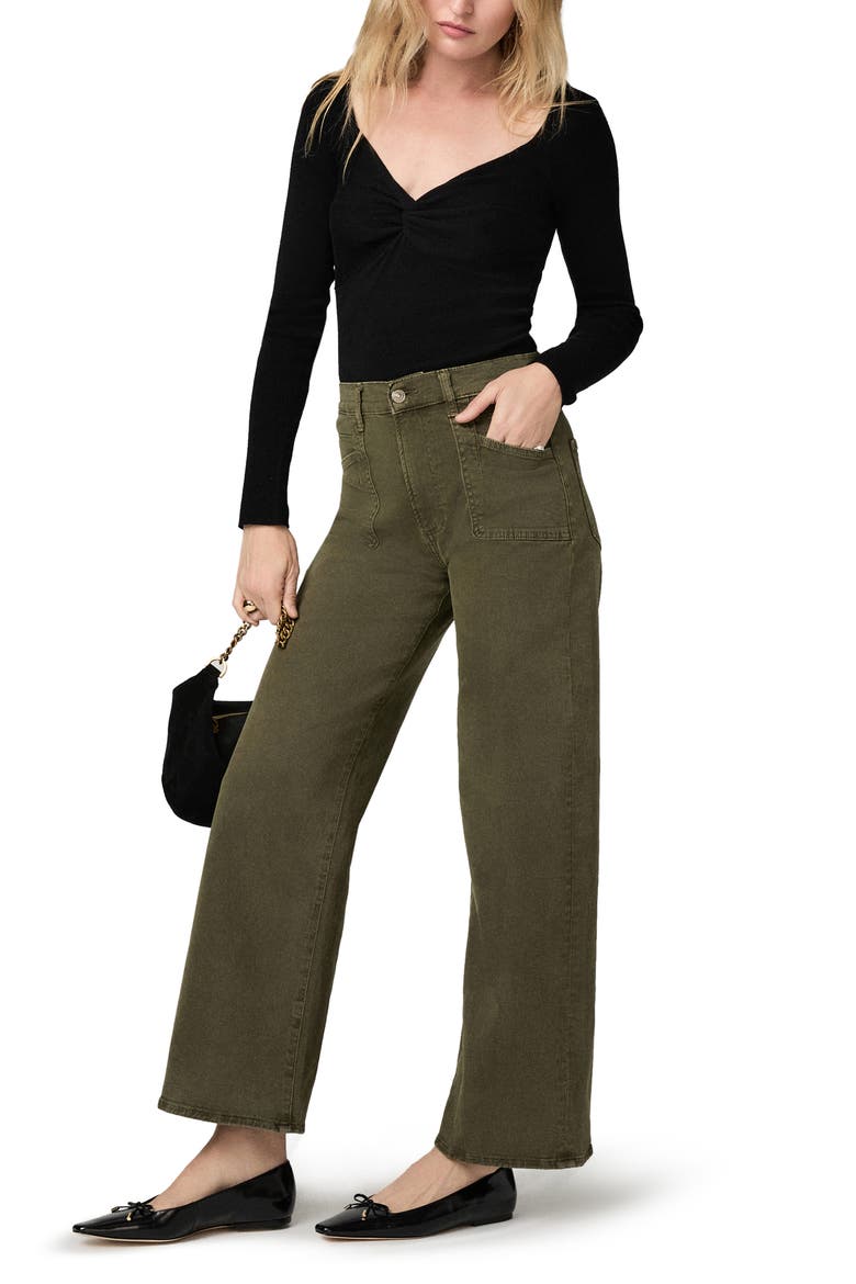 Arellia High Waist Wide Leg Jeans, Alternate, color, VINTAGE CEDAR SAPLING