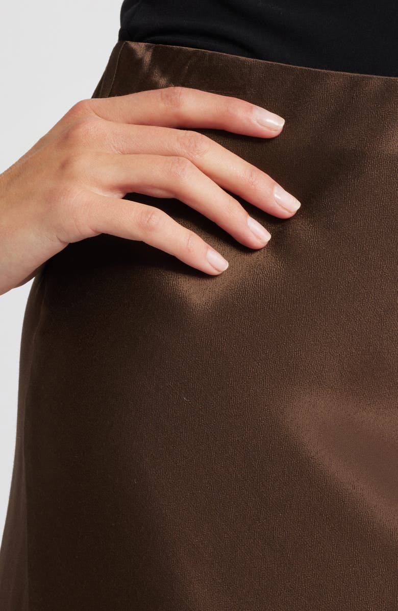 Rails Anya Satin Midi Skirt, Alternate, color, Dark Moss