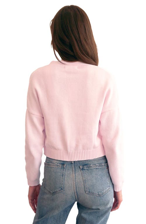 Paneros Clothing Diana Cropped Cardigan In Pink Rose