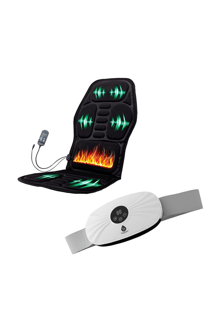 Back Massager & Shiatsu Massager Chair Mat with Heat, Main, color, Multicolor