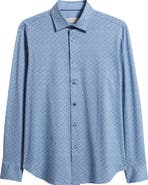 Bugatchi Jimmy OoohCotton® Bubble Print Button-Up Shirt