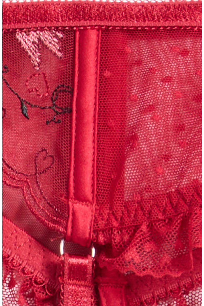 Cupid Garter Belt, Alternate, color, RED