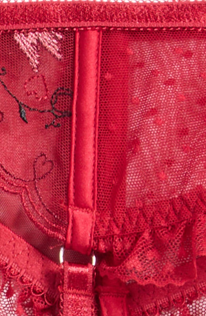 Kat The Label Cupid Garter Belt, Alternate, color, Red