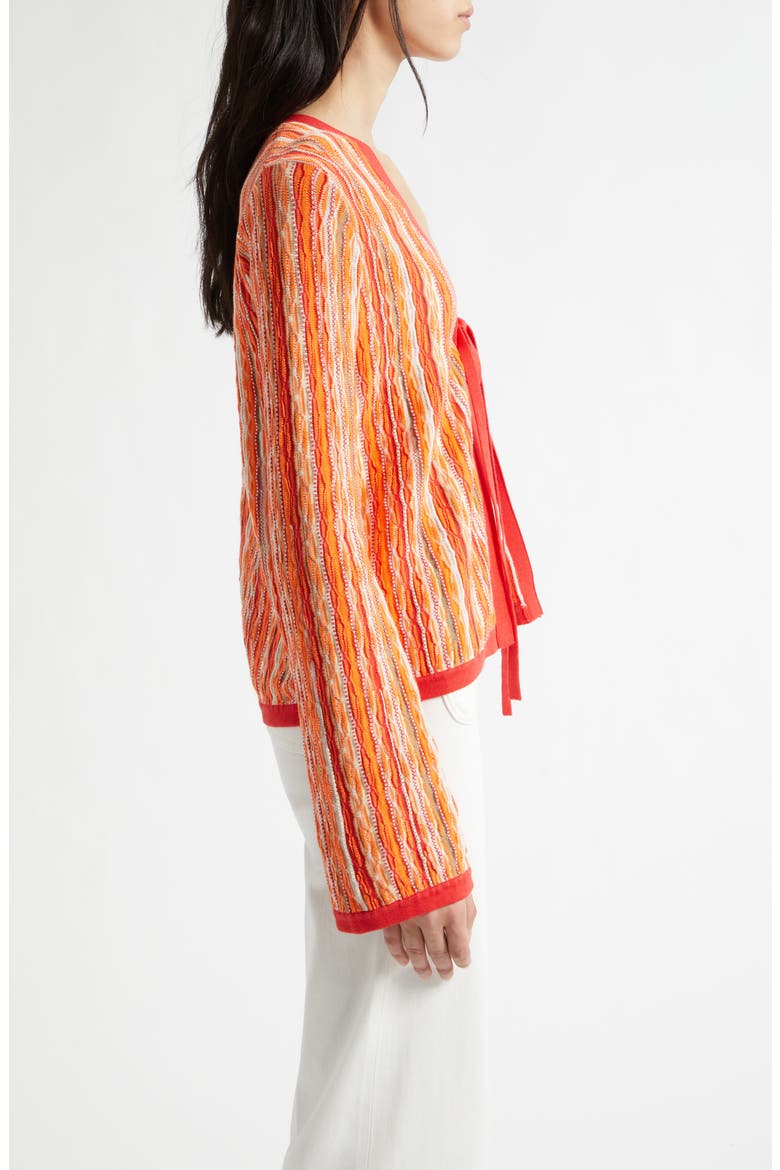 Daniela Stripe Cardigan, Alternate, color, CRIMSON COMBO STRIPE