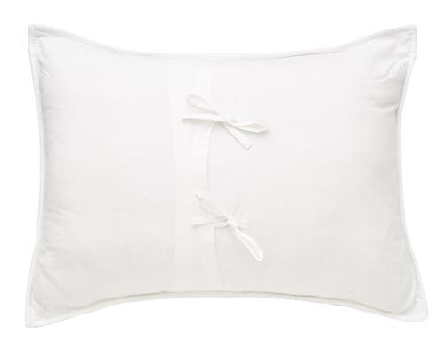 Carol & Frank Phoebus Blue Sham Collection In White