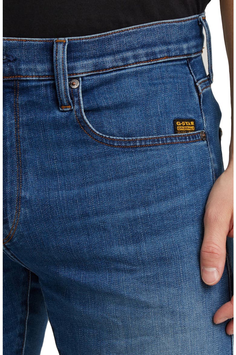 D-Staq Slim Fit Jeans, Alternate, color, MEDIUM INDIGO AGED