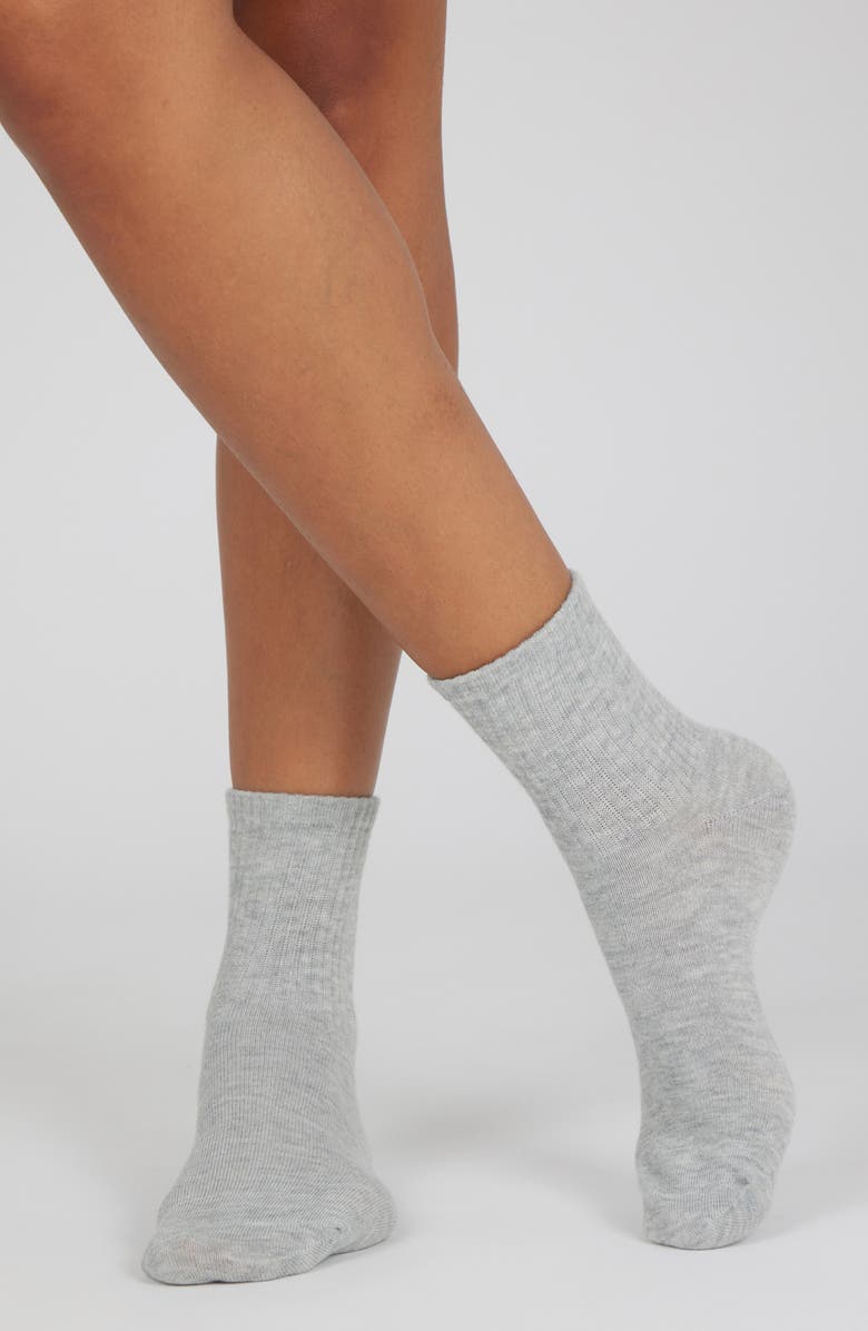 YOGALICIOUS 6-Pack Half Crew Socks, Alternate, color,