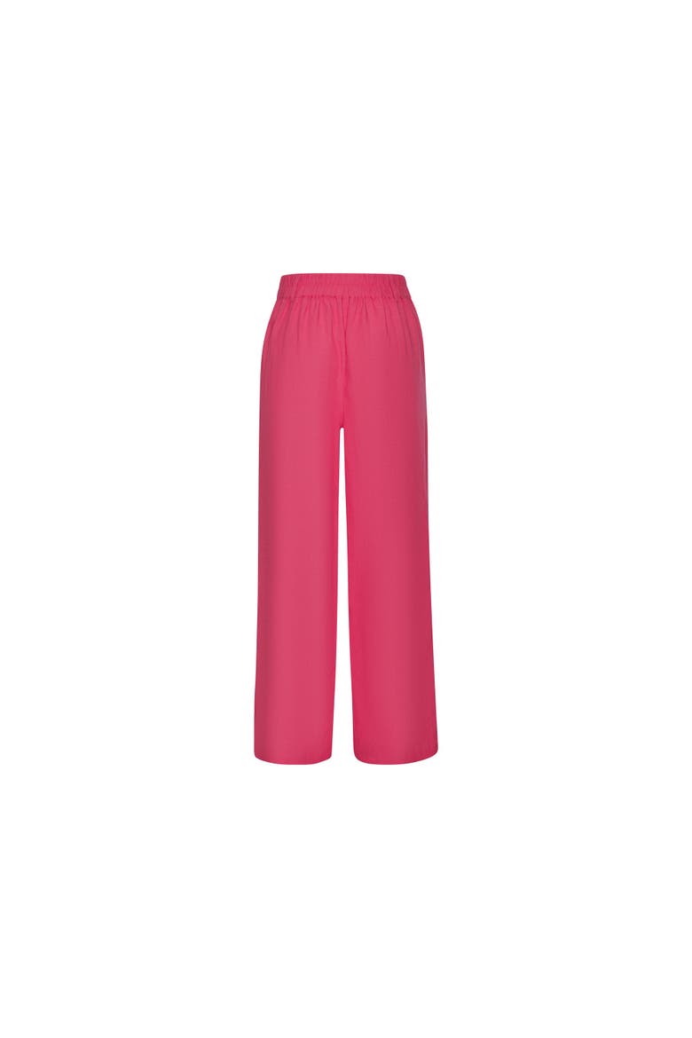 Women's Wide Leg Trousers, Alternate, color, Pink