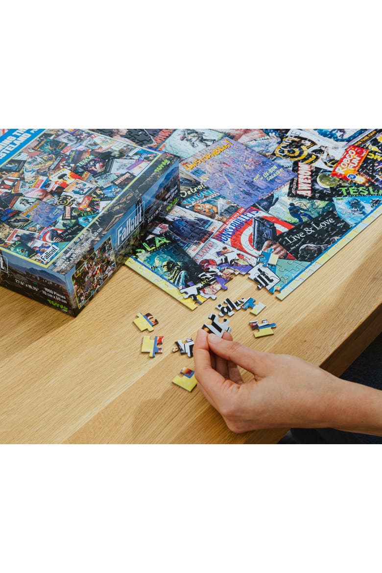 Fallout Covering The Wasteland 1000-Piece Jigsaw Puzzle | Toynk Exclusive, Alternate, color, Red