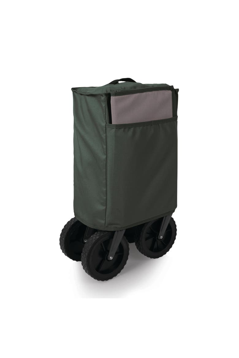 Wilderness Collapsible Folding Wagon, Alternate, color, Moss Green