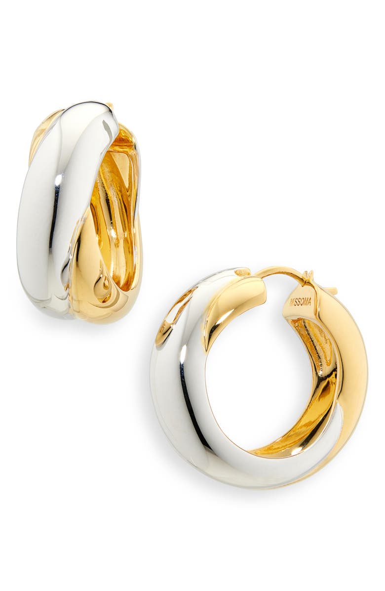 Missoma Lucy Williams Intertwined Hoop Earrings, Main, color,