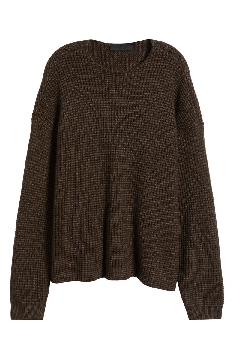 Fear of God Essentials Heavyweight Waffle Crewneck Sweater, Alternate, color, 