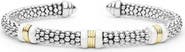 LAGOS Signature Caviar 18k Gold & Ceramic Cuff