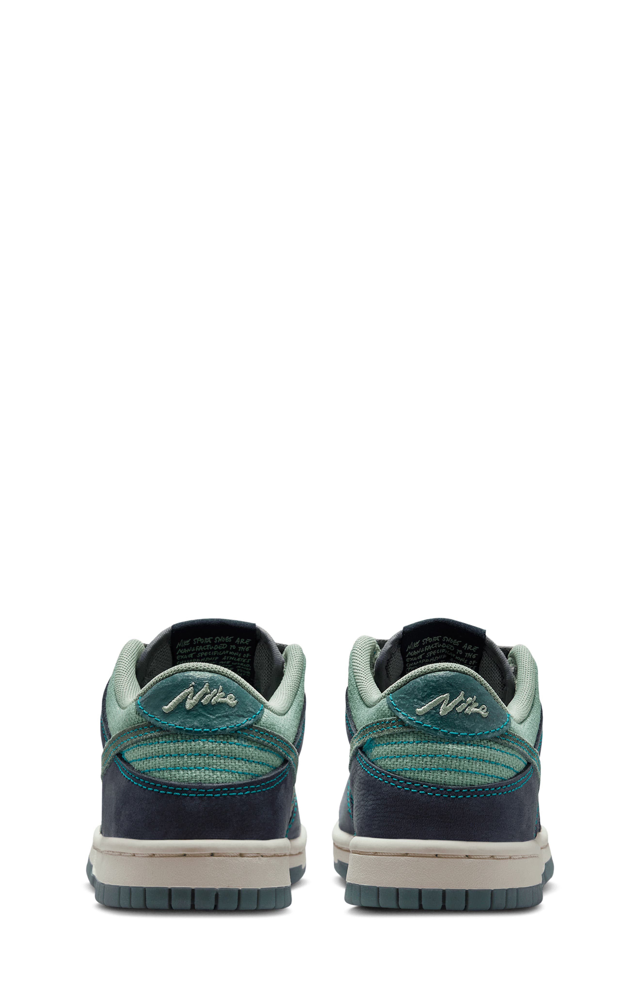 Kids' Dunk Low Basketball Sneaker, Alternate, color, PENCIL POINT/ OBSIDIAN/ STEAM