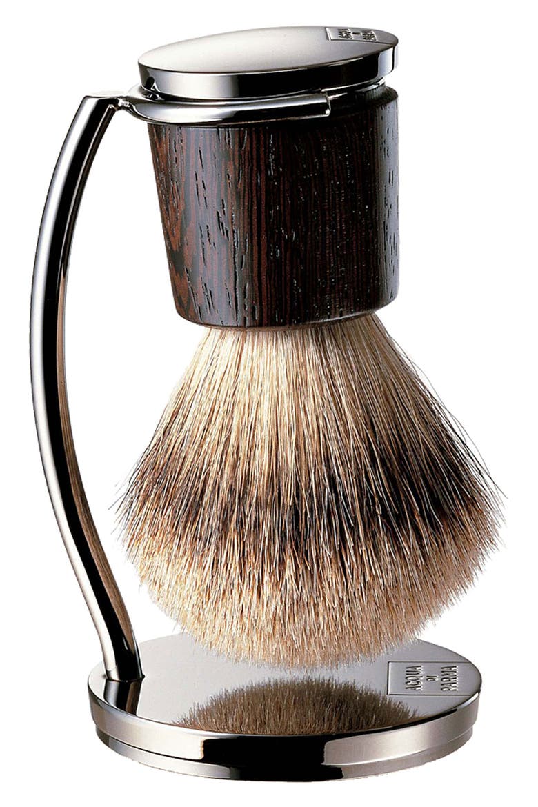 Pure Badger Shaving Brush with Stand, Main, color, NO COLOR
