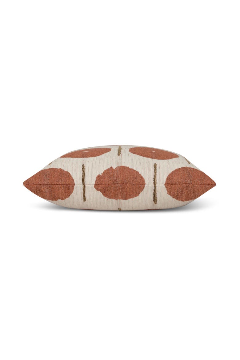 Solstice Jacquard Indoor & Outdoor Woven Accent Pillow, Alternate, color, Papaya