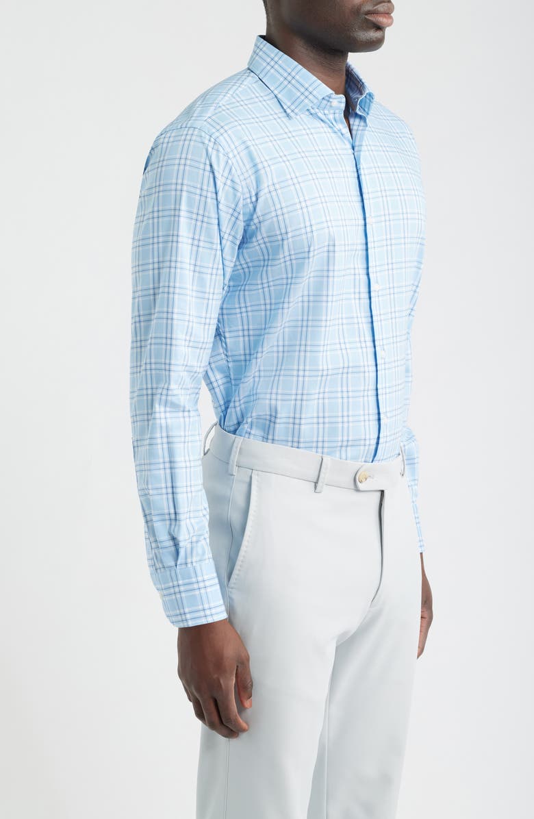 Peter Millar Rich Crown Lite Performance Button-Up Shirt, Alternate, color, Cottage Blue