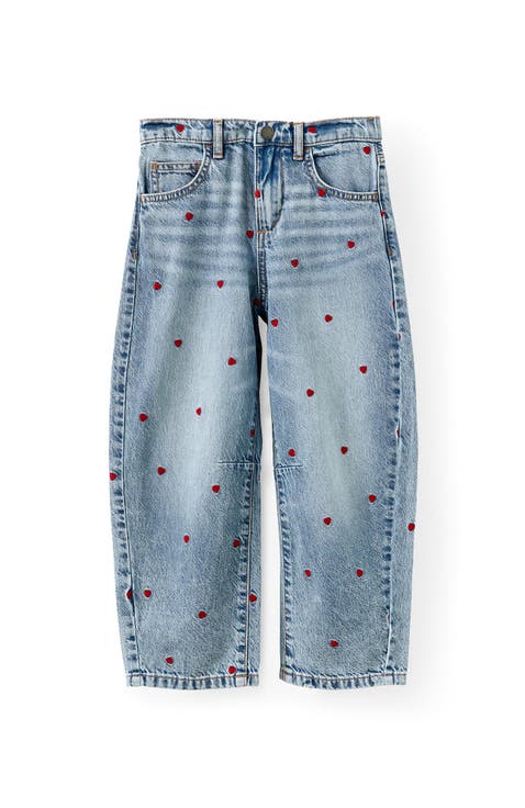 Kid's Unisex Barrel Leg Denim Jean