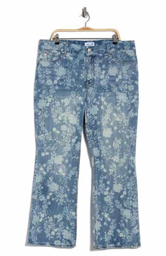 Seven7 Tummyless Floral Bootcut Jeans