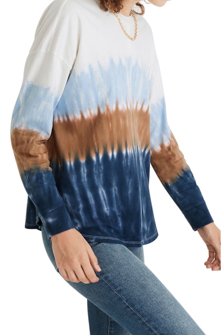 Tie Dye Newville Organic Cotton T-Shirt, Main, color, LIGHTHOUSE
