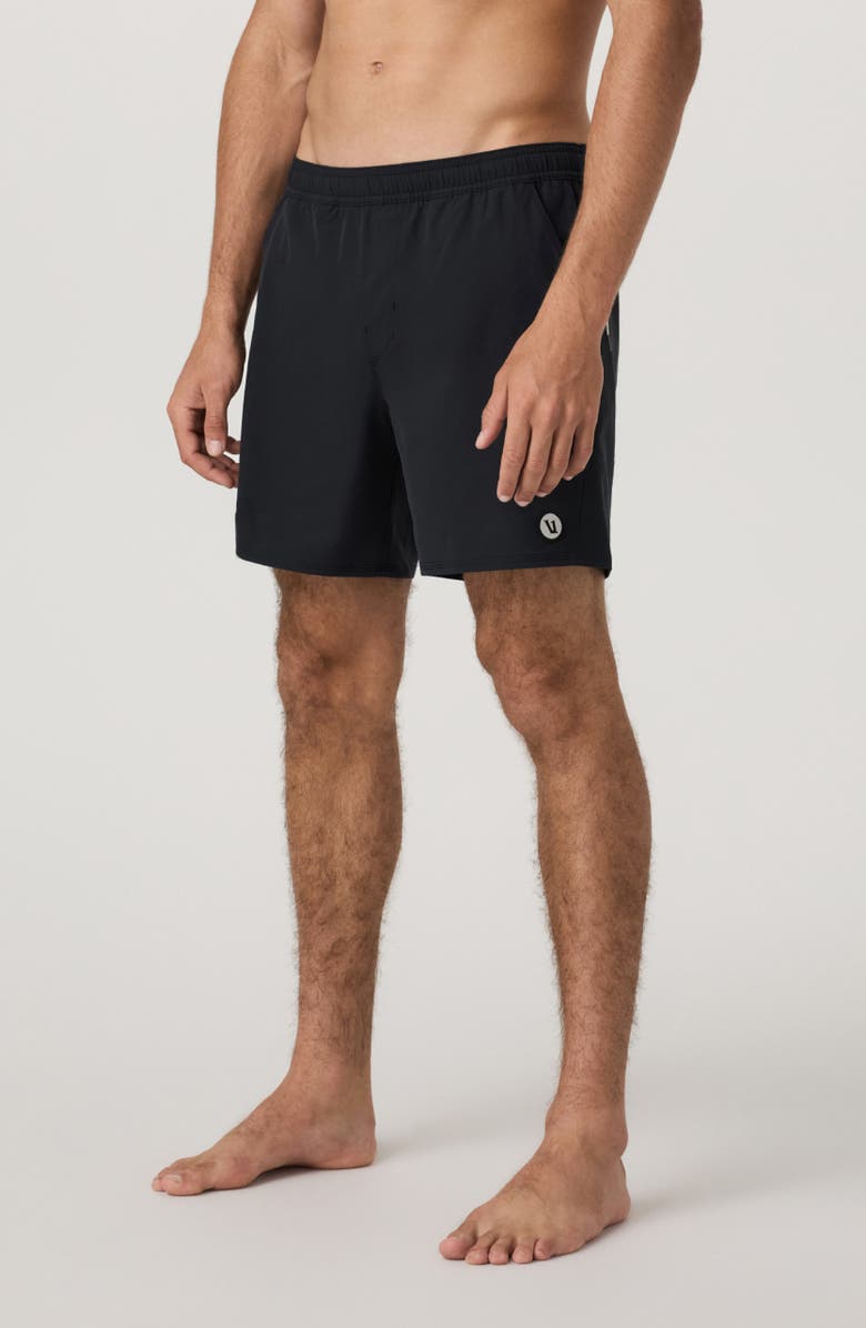 Vuori Maverick Lined Hybrid Volley Shorts, Alternate, color, Black