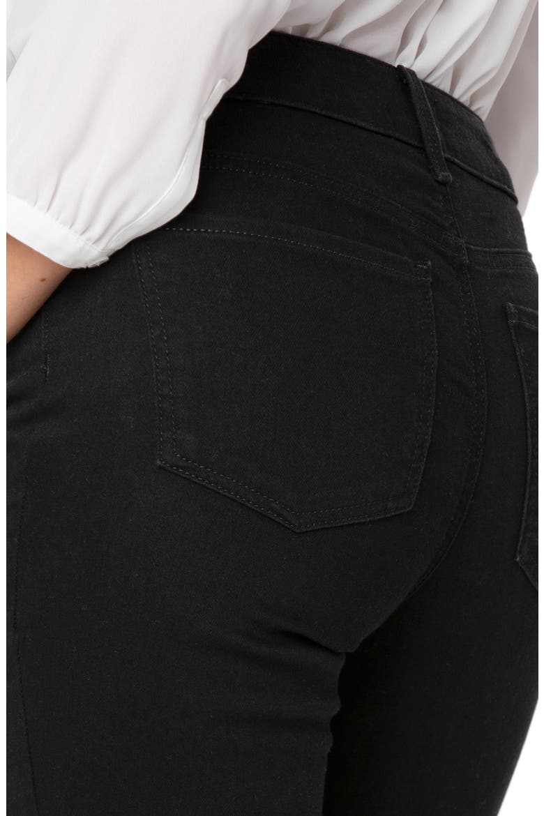 Marilyn Floral Embroidered Straight Leg Jeans, Alternate, color, BLACK RINSE
