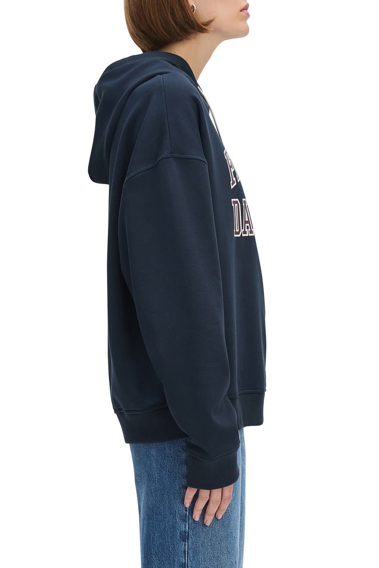 The Collegiate Graphic Hoodie, Alternate, color, NAVY/ BURGUNDY