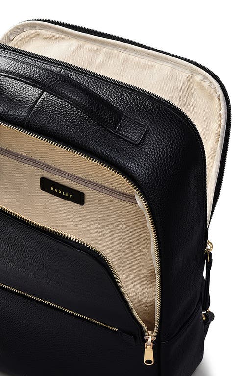 Radley Sunny Dene Leather Backpack In Black