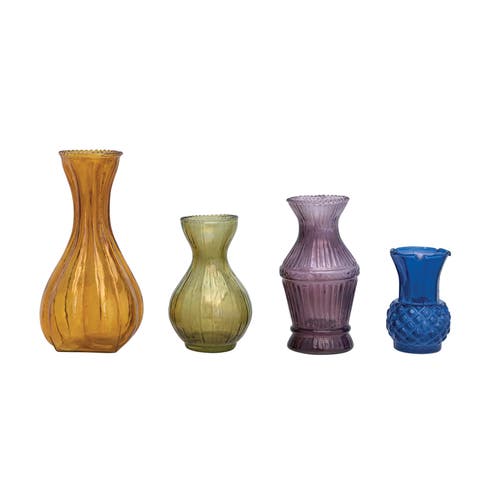 Various Debossed Bud Vases