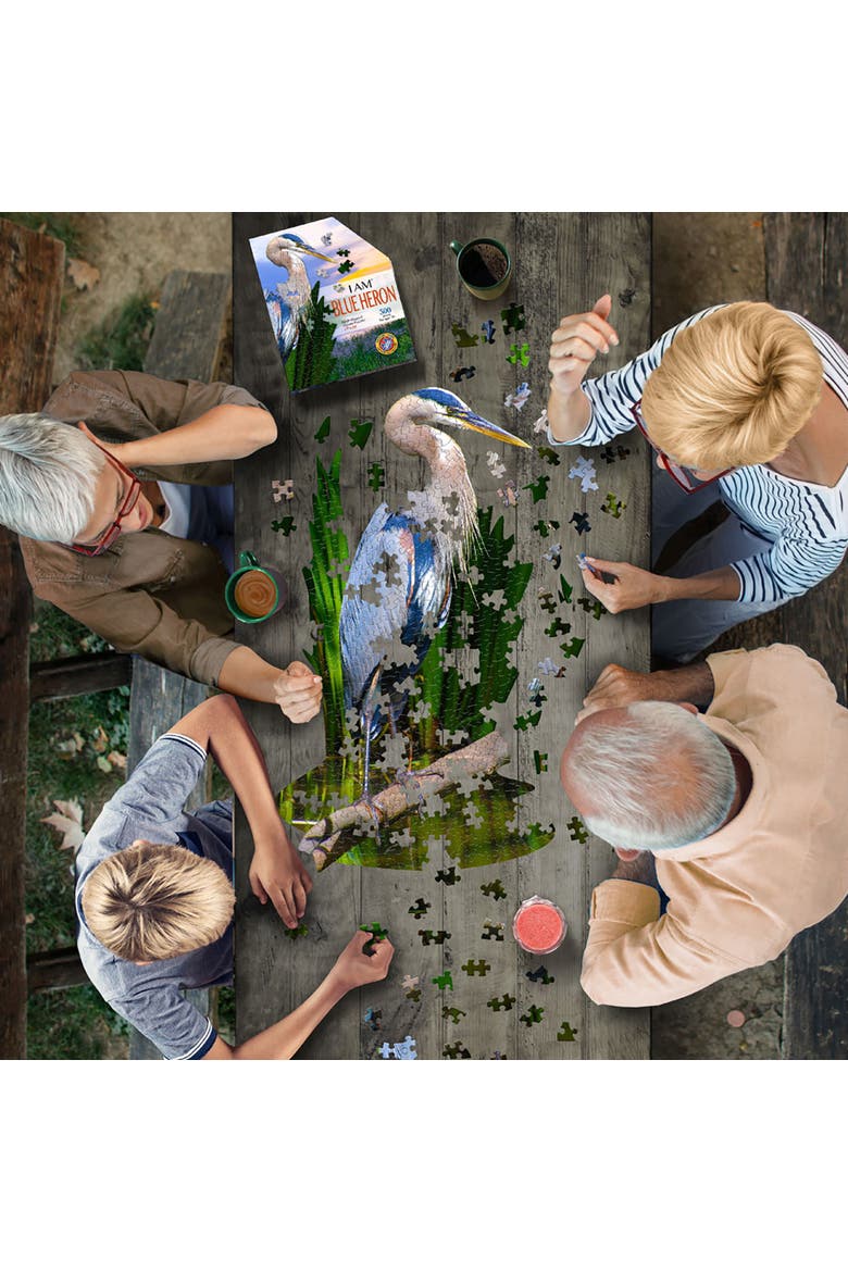 BLUE HERON 300 Piece Jigsaw Puzzle, Alternate, color, Multicolored