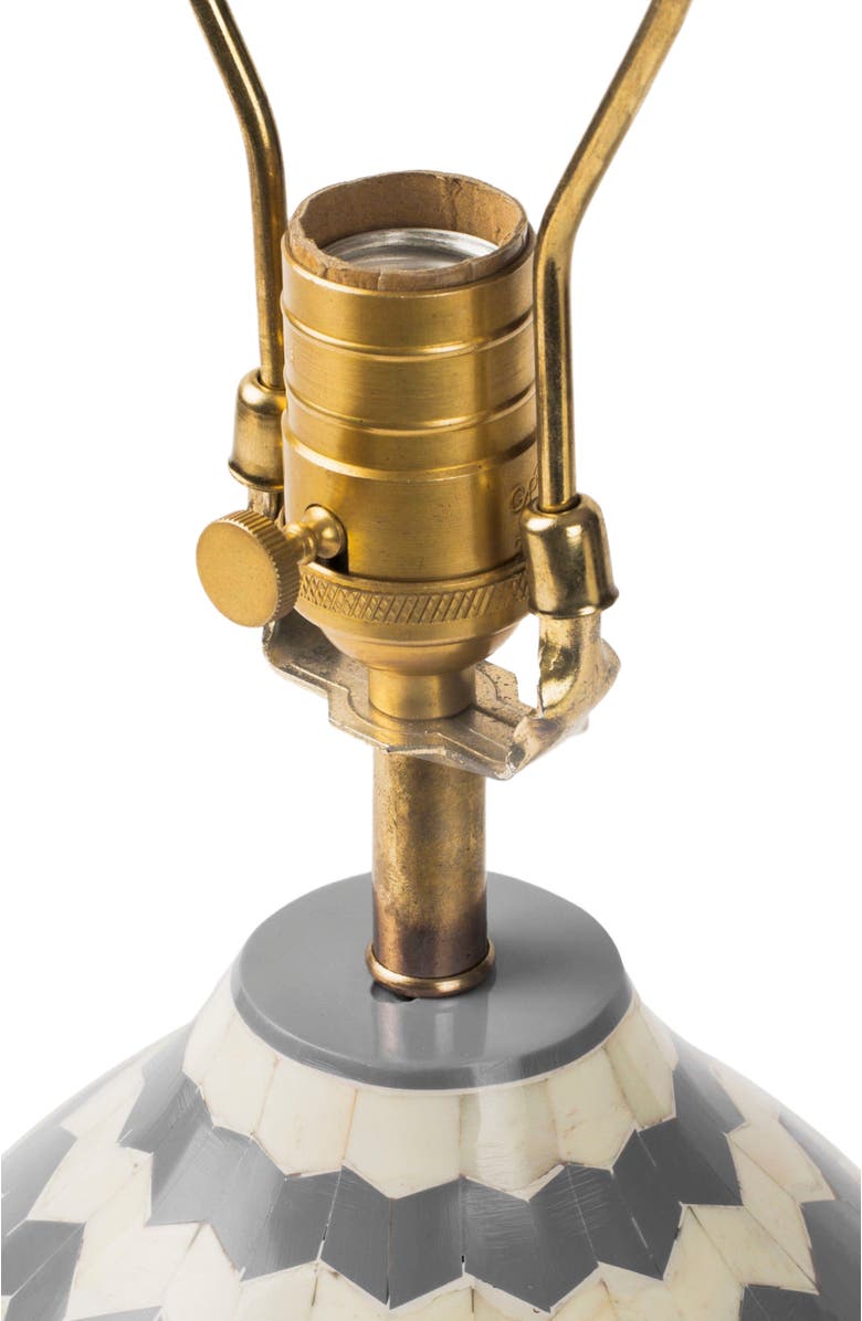 Mela Artisans Grey Herringbone Table Lamp, Alternate, color,