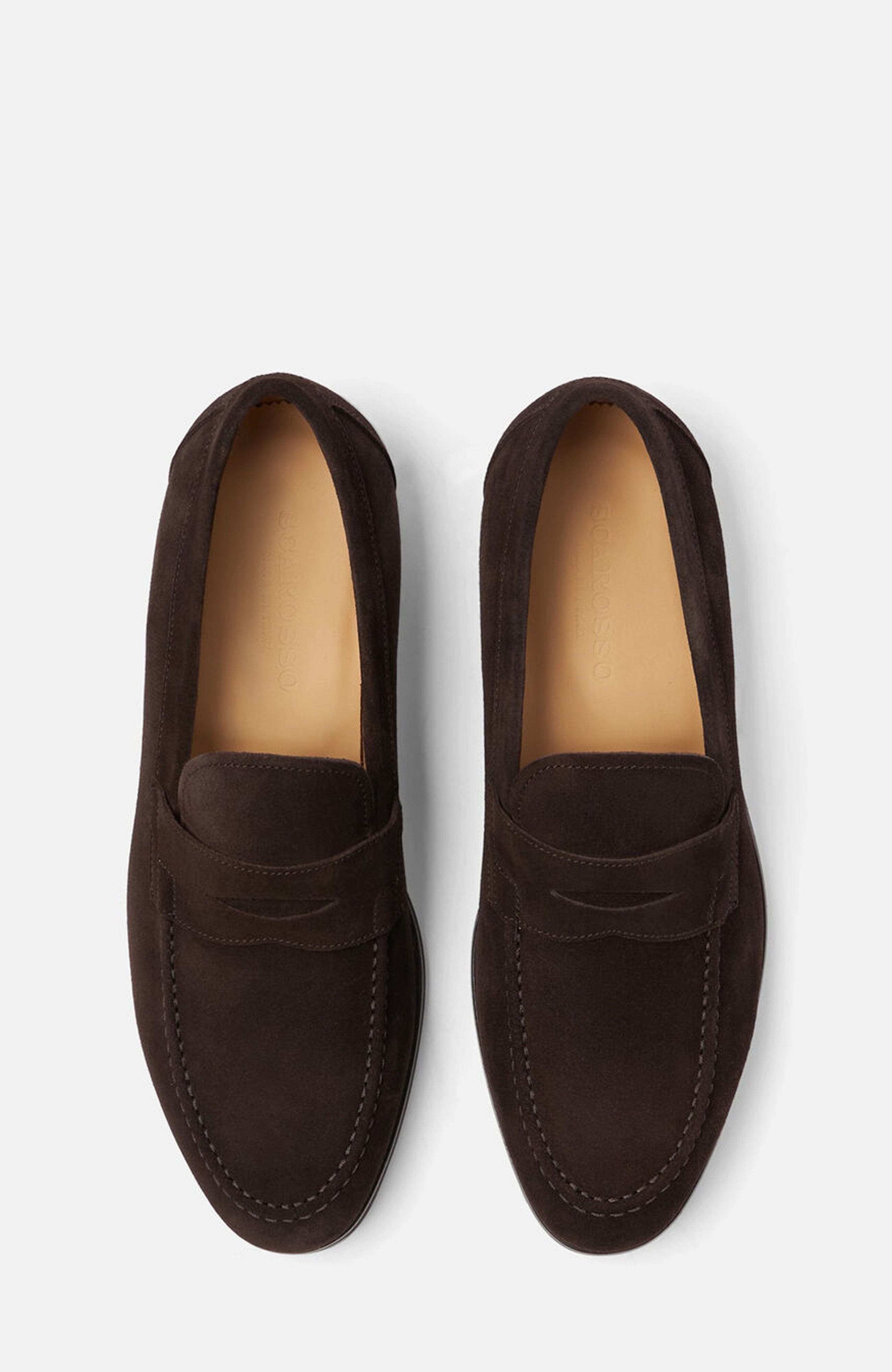 Renato Loafers, Alternate, color, Brown - suede