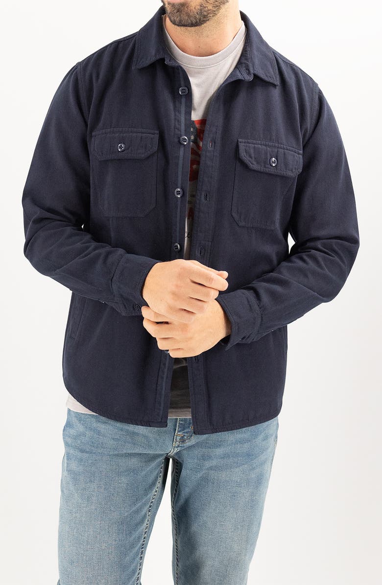 Devil-Dog Dungarees Cotton Canvas Shirt Jacket, Main, color,