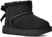 UGG® Kids' Ultra Mini Bailey Bow Genuine Shearling Boot