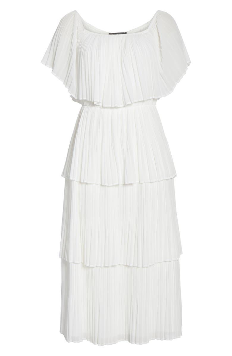 Lulus Gala Ready Off the Shoulder Dress, Alternate, color, 