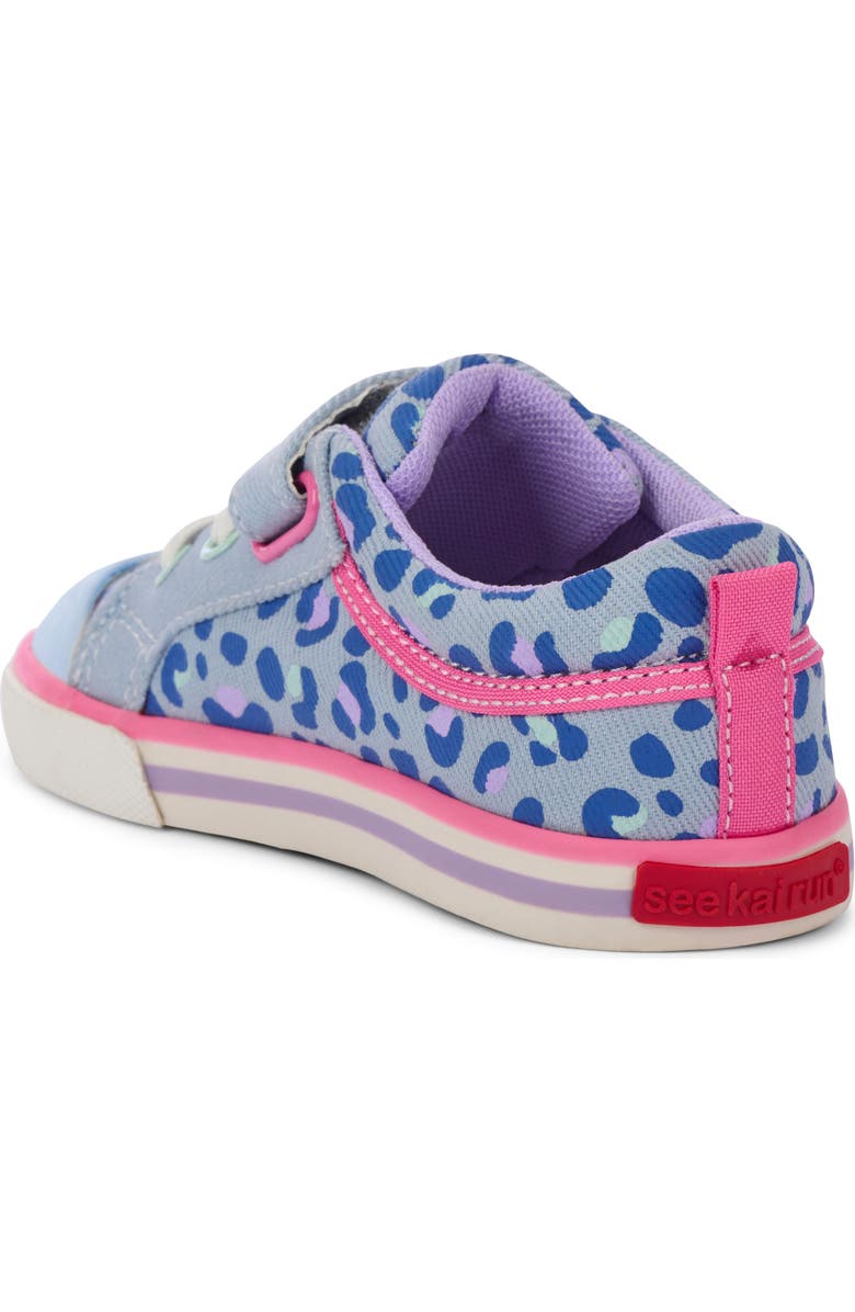 See Kai Run Kids' Kristin Sneaker, Alternate, color, Sky Blue/Leopard