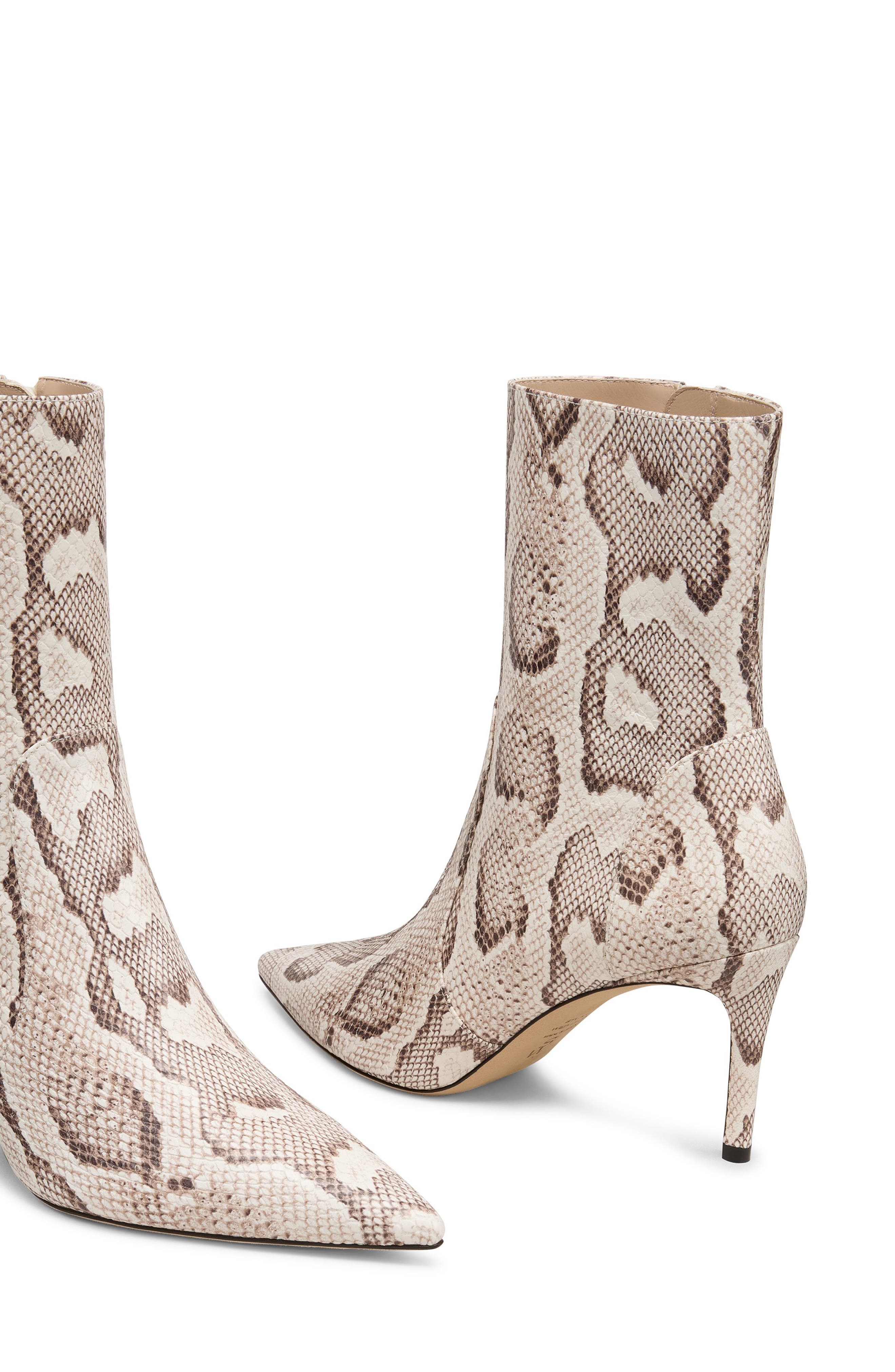 Stuart Weitzman Stuart Power Zip 75 Bootie, Alternate, color, Cream