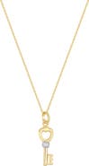 Bony Levy 14K Gold Two-Tone Key Pendant Necklace