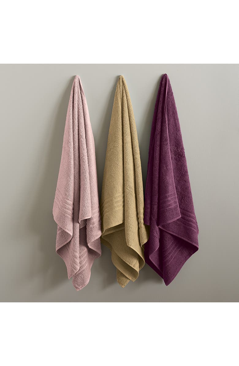 ELLA JAYNE HOME Solid Cotton 18-Piece Towel Set, Alternate, color, Plum
